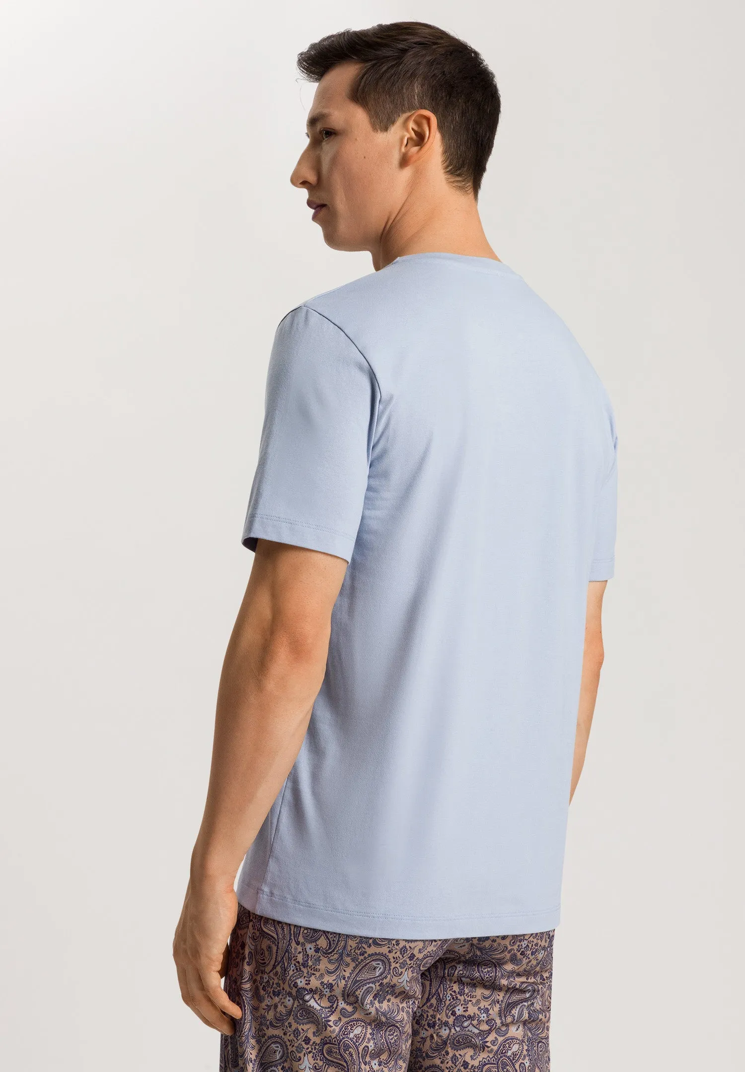 Living Shirts Cotton Crew Neck T-Shirt | Blue Dye 75050-2532