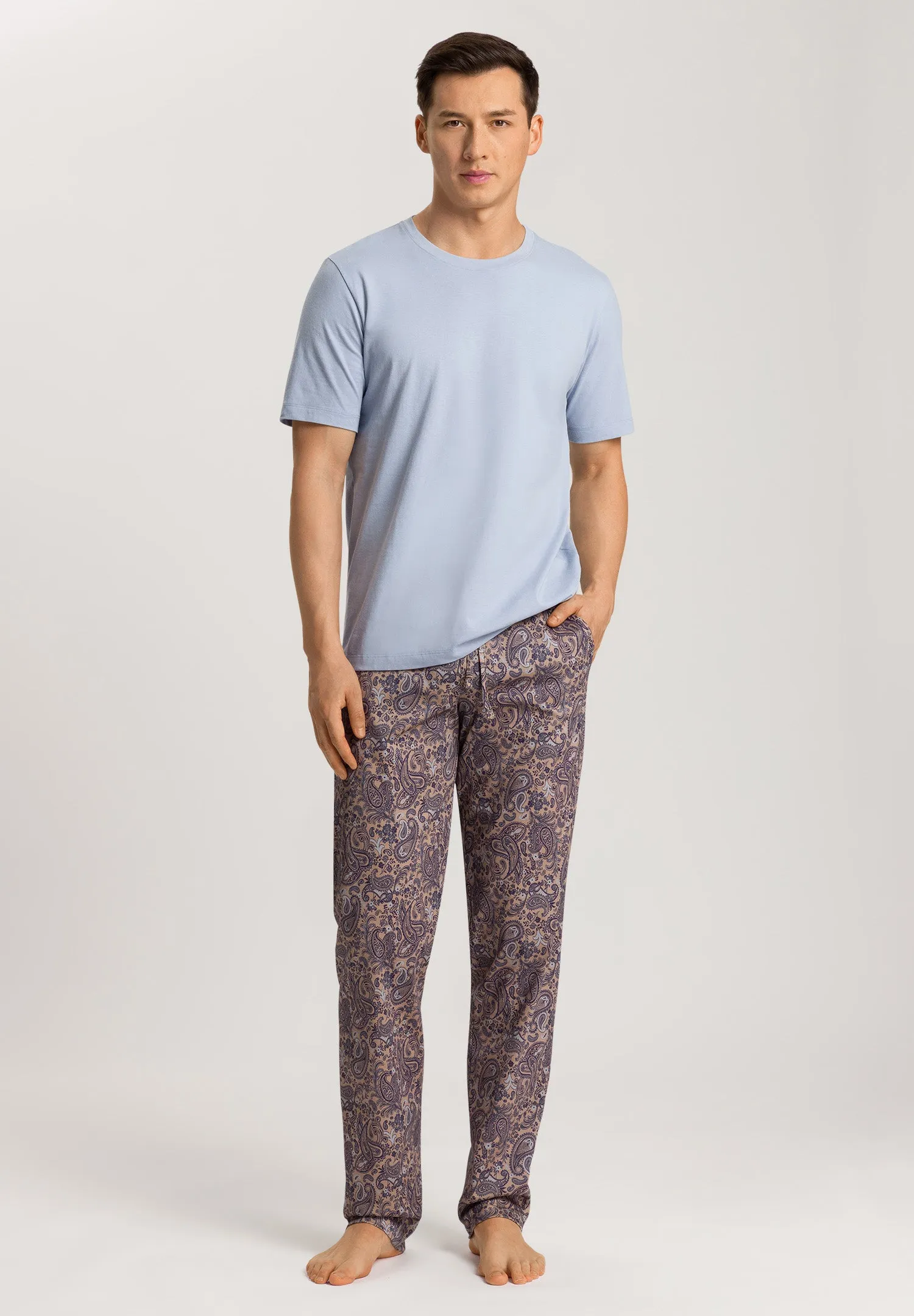 Living Shirts Cotton Crew Neck T-Shirt | Blue Dye 75050-2532