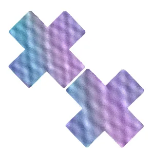 Lustful Lilac Holographic X Factor Nipple Cover Pasties
