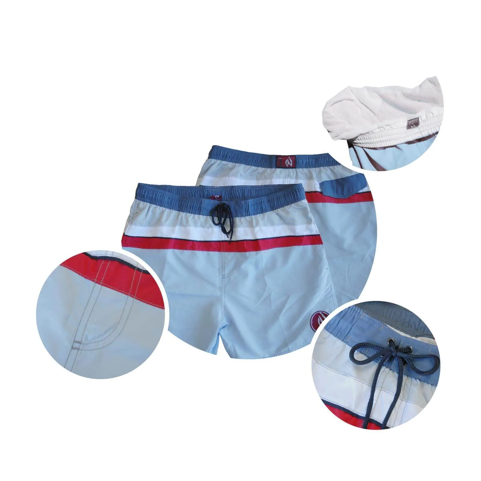 Mens Swim Beach Shorts Sky Blue BHACAPBS7