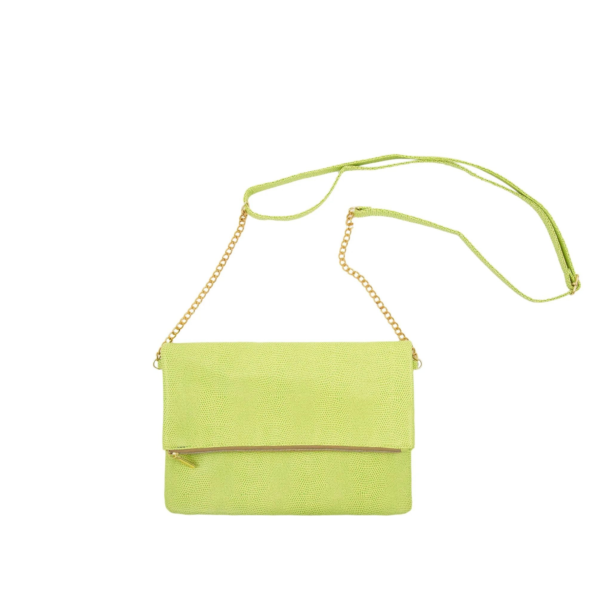 Midtown Lizard Foldover Crossbody