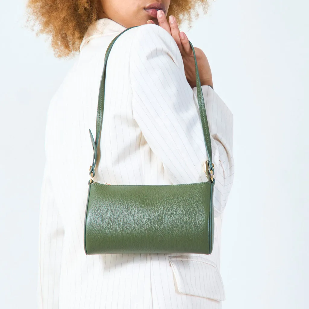 Minimalist leather shoulder bag wholesale