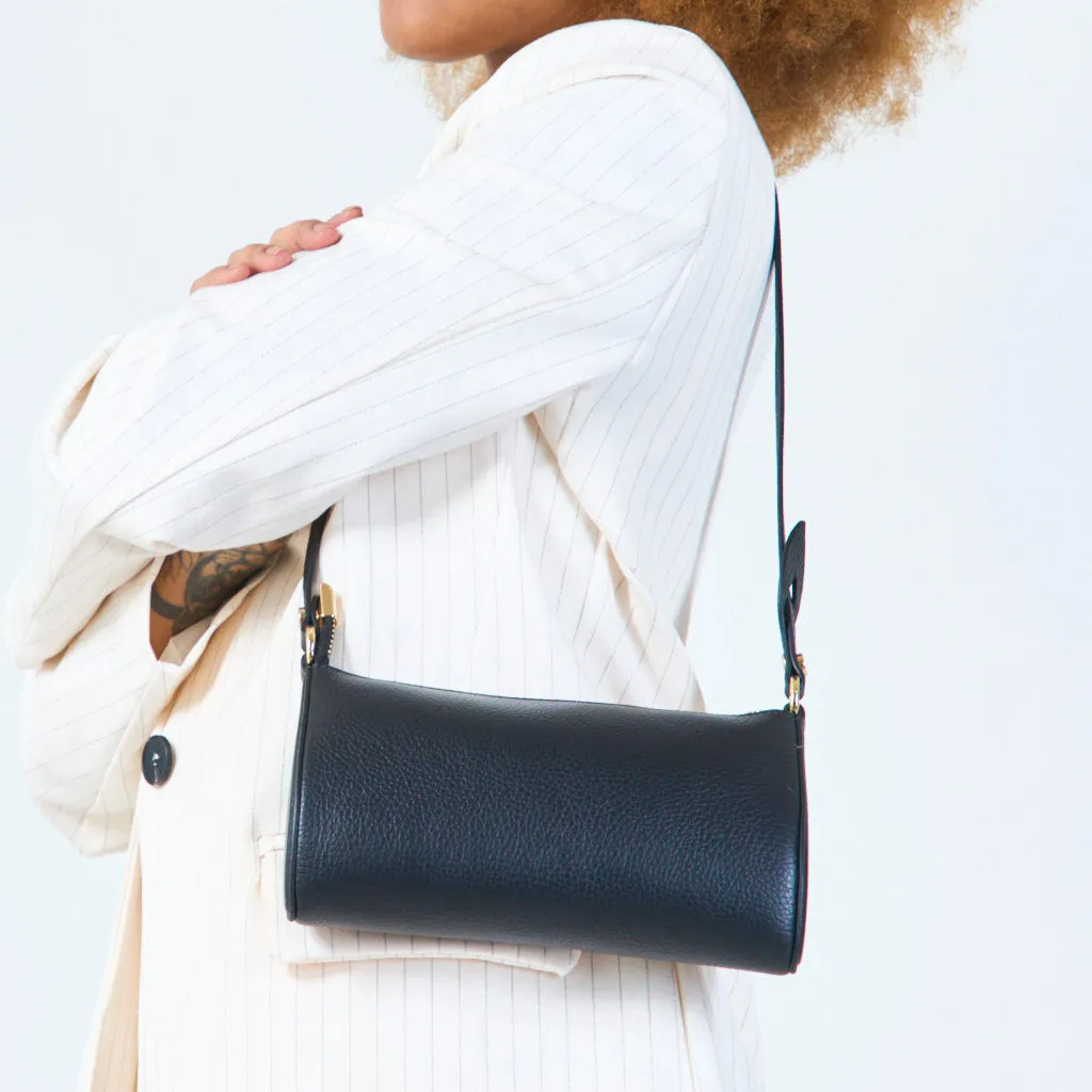 Minimalist leather shoulder bag wholesale