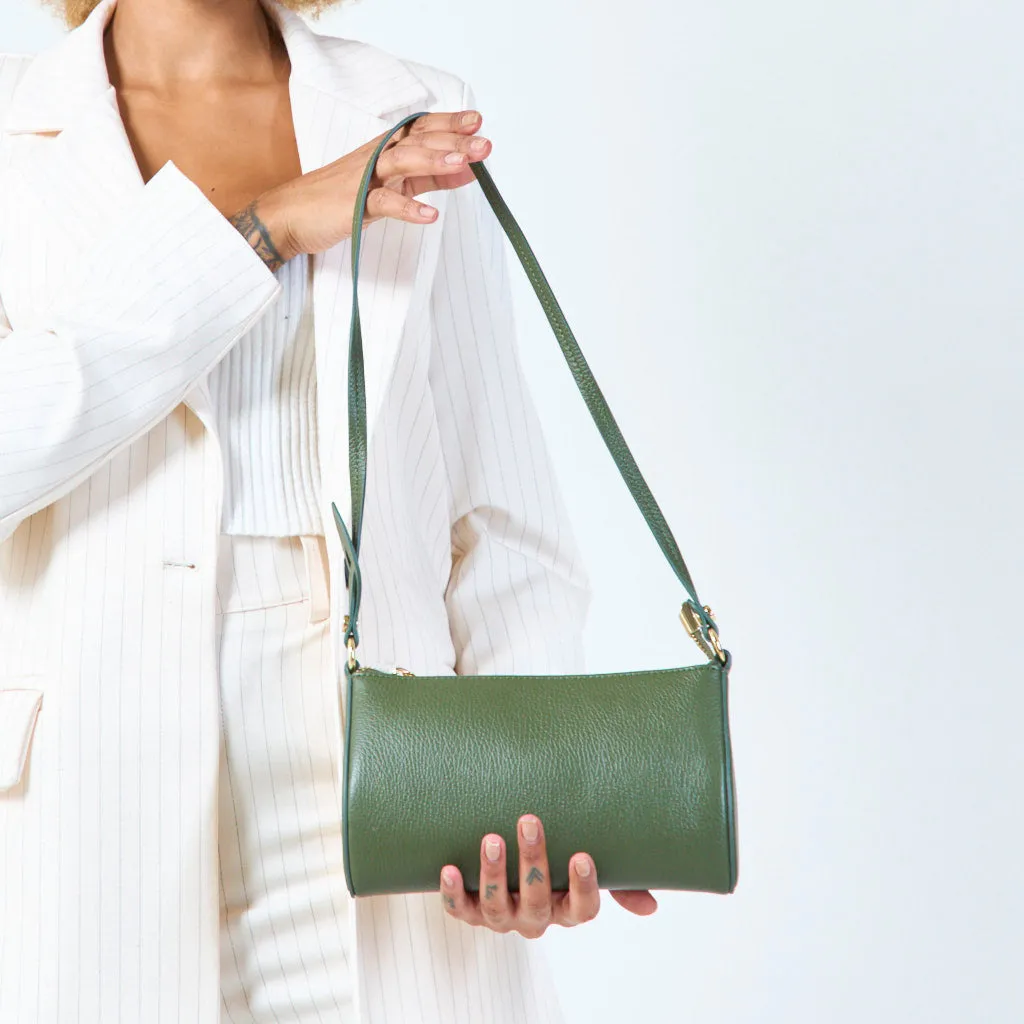 Minimalist leather shoulder bag wholesale