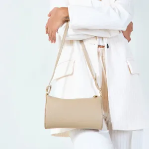 Minimalist leather shoulder bag wholesale