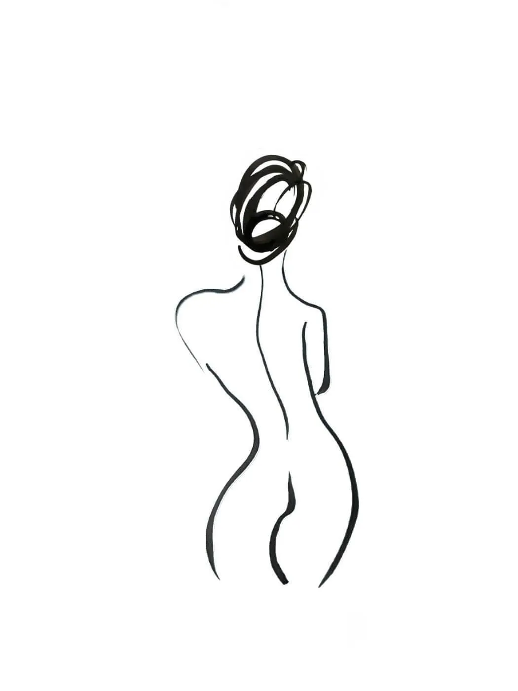Minimalist Nude III - Art Prints