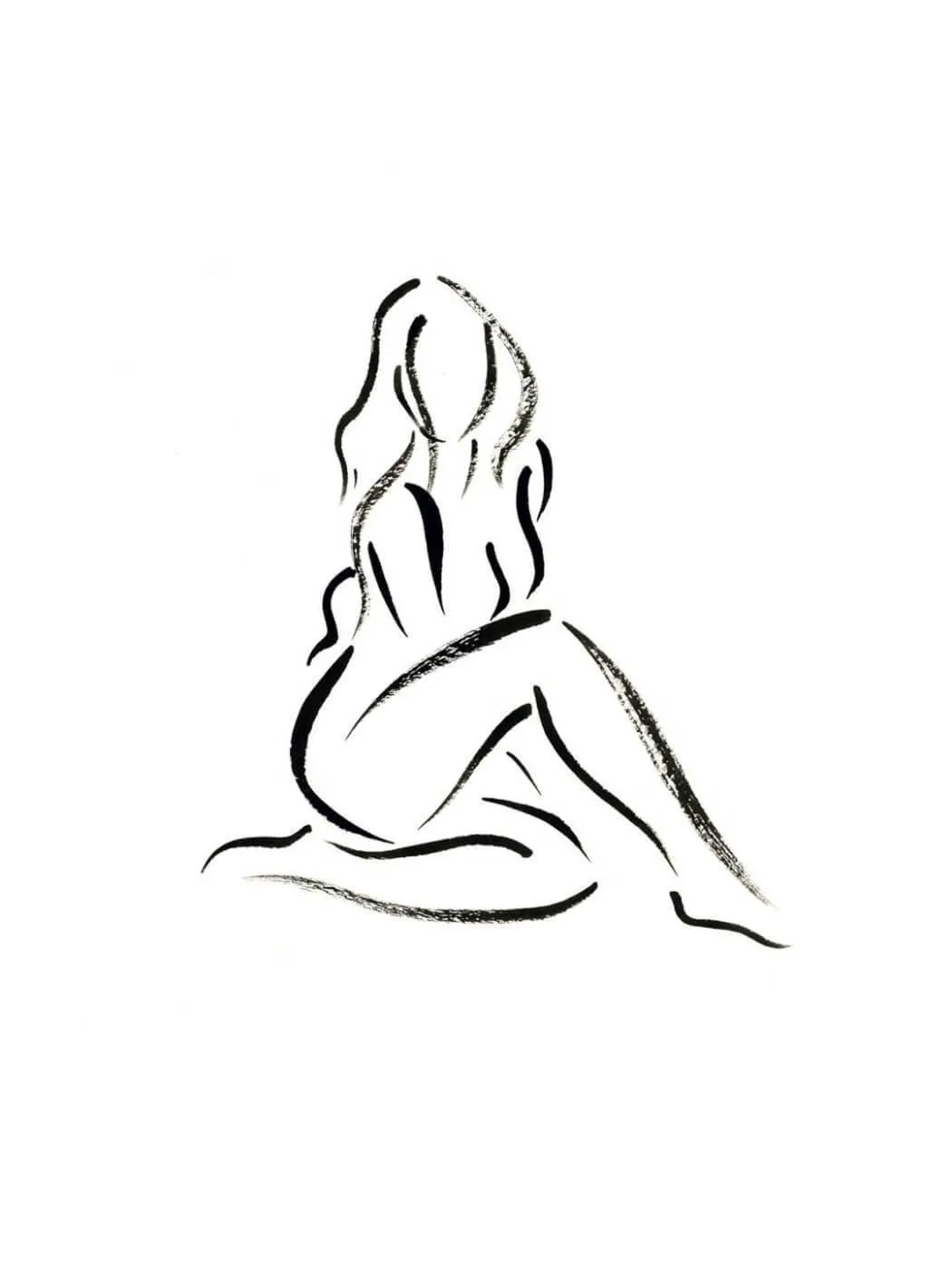 Minimalist Nude IV - Framed Prints