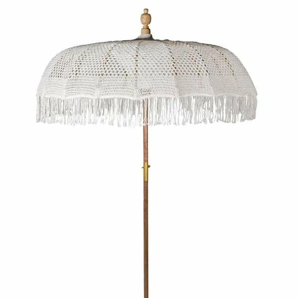 Natural Cotton Macrame Parasol