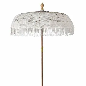 Natural Cotton Macrame Parasol