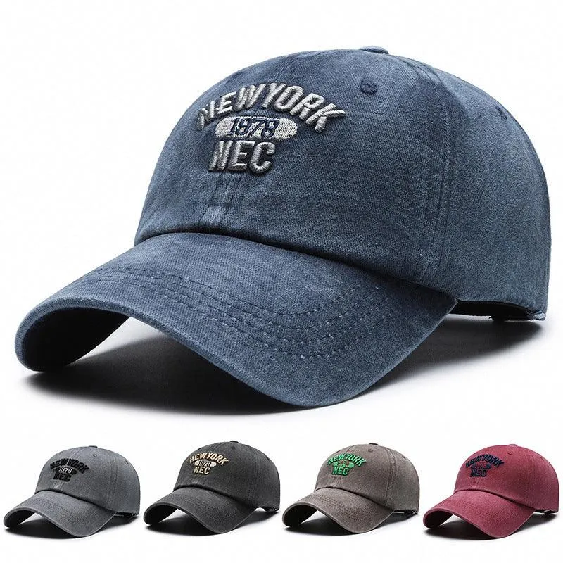NEW YORK 1973 Embroidered Letter Baseball Cap for Men
