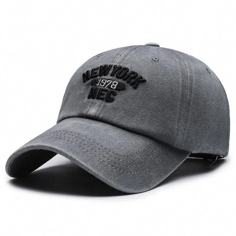 NEW YORK 1973 Embroidered Letter Baseball Cap for Men