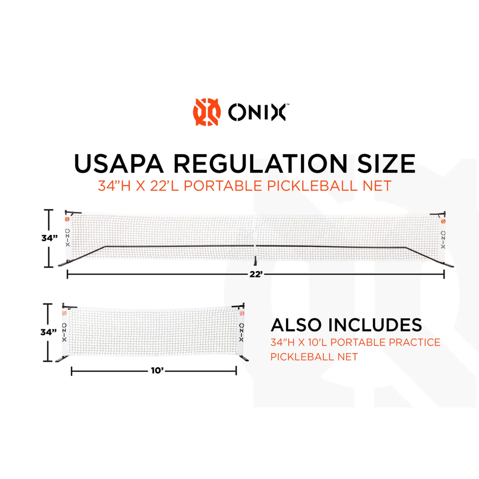 ONIX PORTABLE PICKLEBALL NET