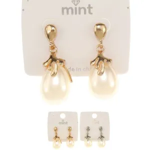 Pearl Drop Earrings 47805 (12 units)