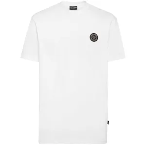Plein Sport White Cotton Men T-Shirt