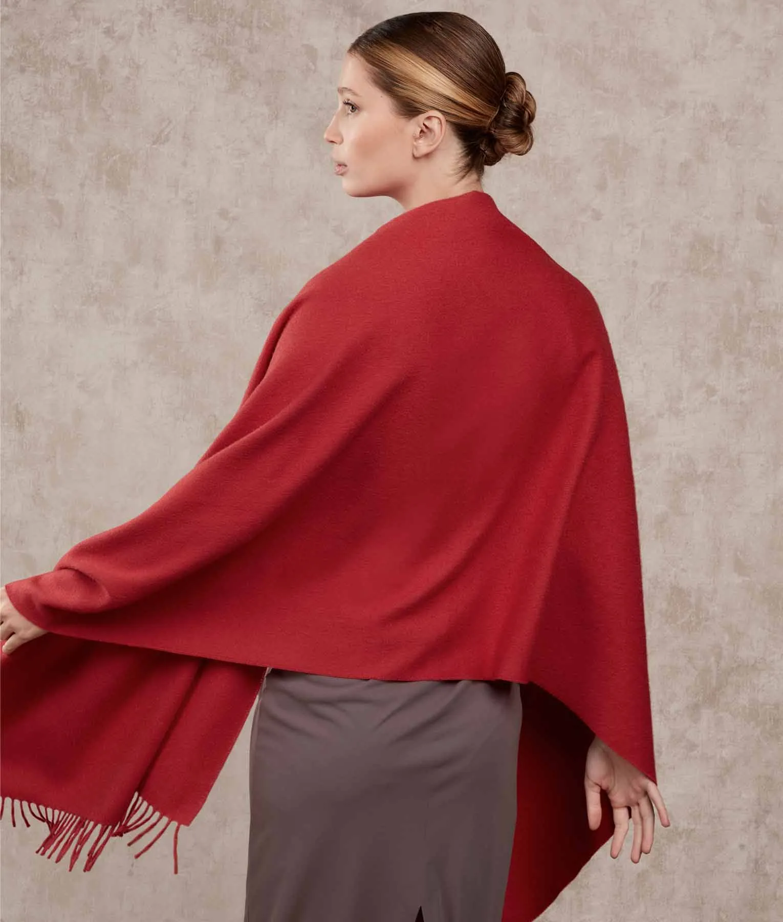Premium Alpaca Brushed Shawl