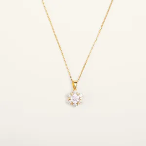 Premium Moissanite Romantic Flower Pendant Necklace