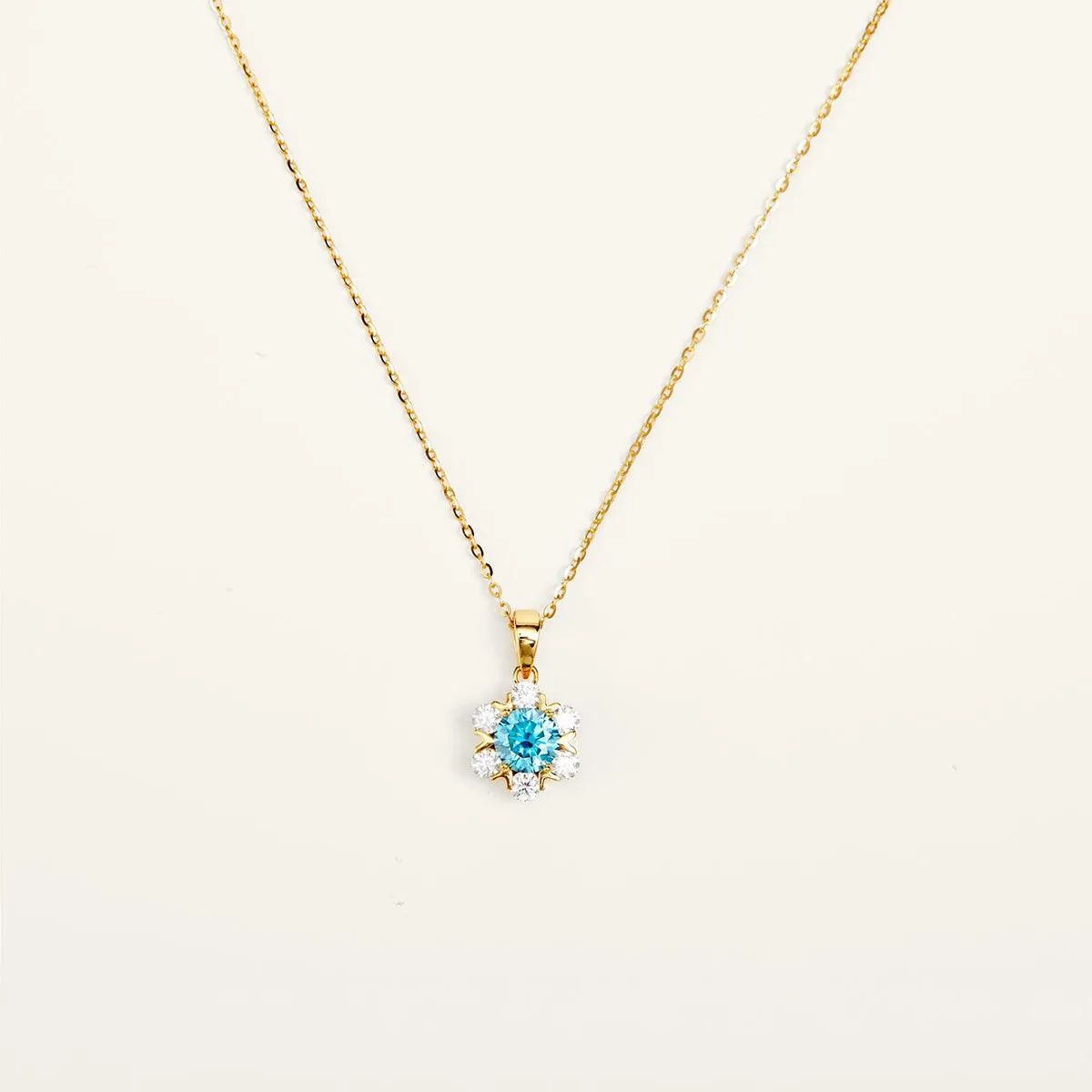 Premium Moissanite Romantic Flower Pendant Necklace