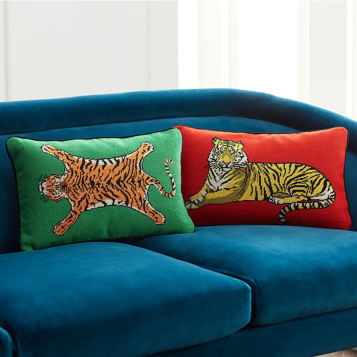 Safari Needlepoint Cushion
