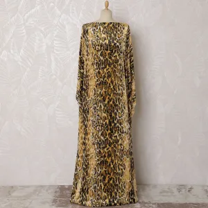Savanna Majesty Silk Chiffon Velvet Dirac Fabric - 140cm Wide - Italian Crafted - 3.5 Meters Piece - Order Online-D18297