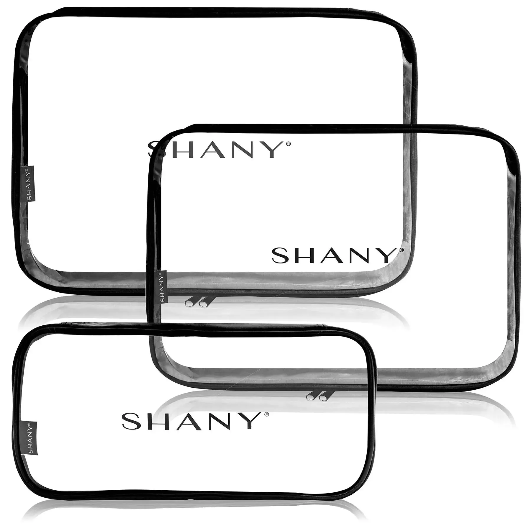 SHANY Clear Cosmetics 3 Piece Organizer Set