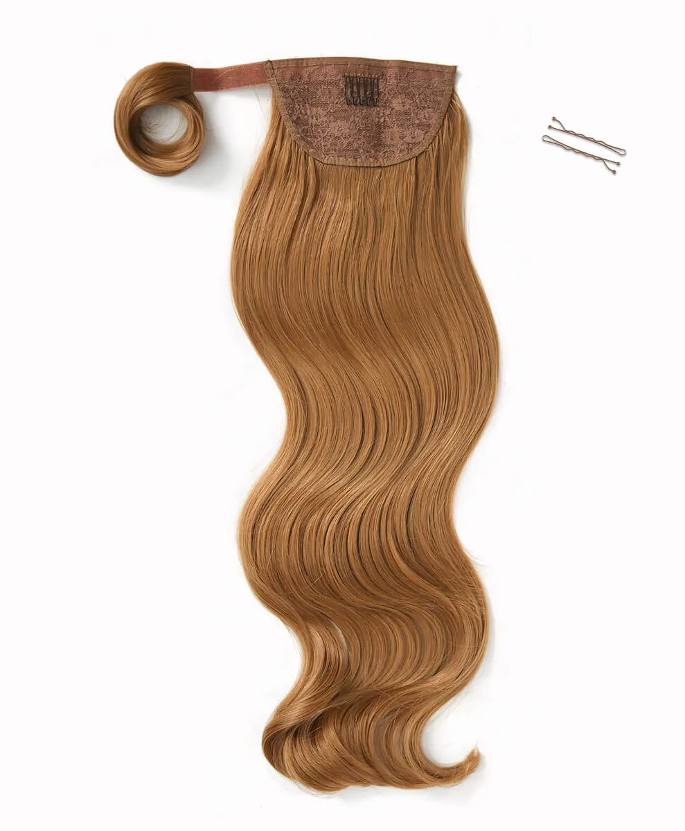 Spiced Auburn, 26" Luxe Blowout Wraparound Ponytail, 190g