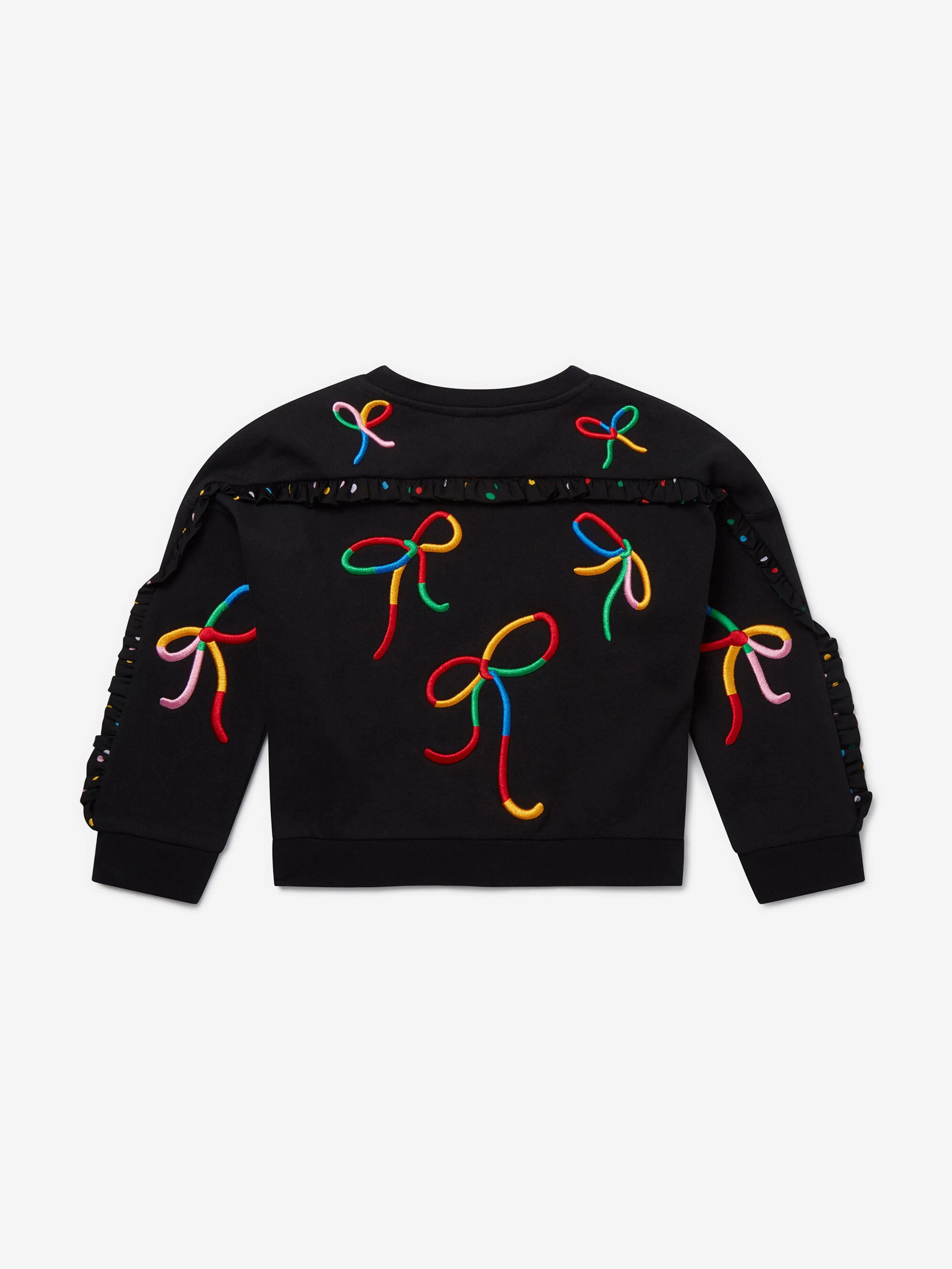 Stella McCartney Girls Bow Sweatshirt in Black