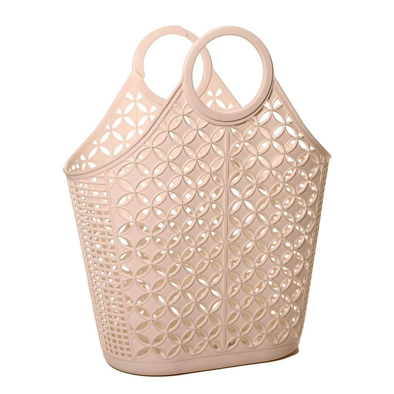 Sunjellies Tote Basket - Latte
