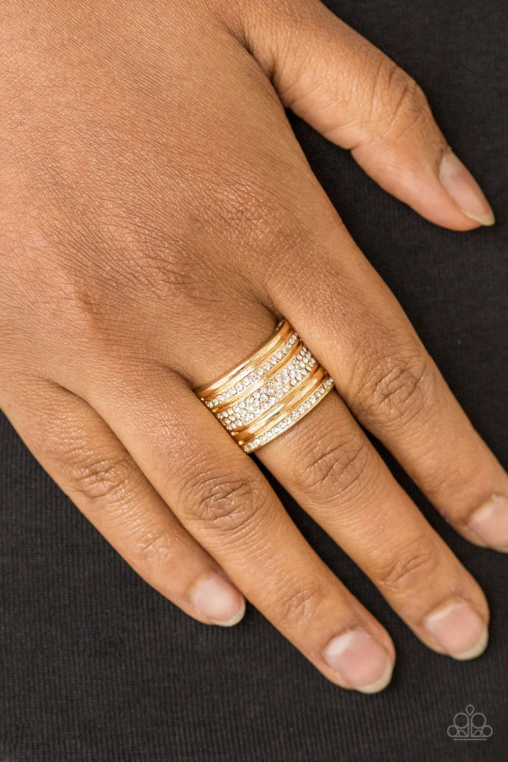 Top Dollar Drama Gold-Ring