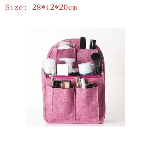 Travel Backpack liner Organizer Insert Bag in Bag Compartment sorting bag packing cubes Handbag Storage Travel accessories