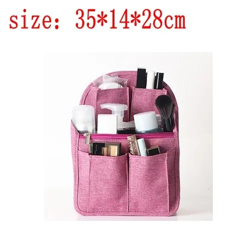 Travel Backpack liner Organizer Insert Bag in Bag Compartment sorting bag packing cubes Handbag Storage Travel accessories