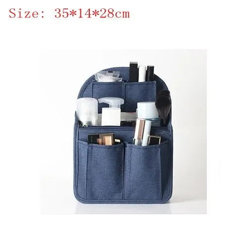Travel Backpack liner Organizer Insert Bag in Bag Compartment sorting bag packing cubes Handbag Storage Travel accessories
