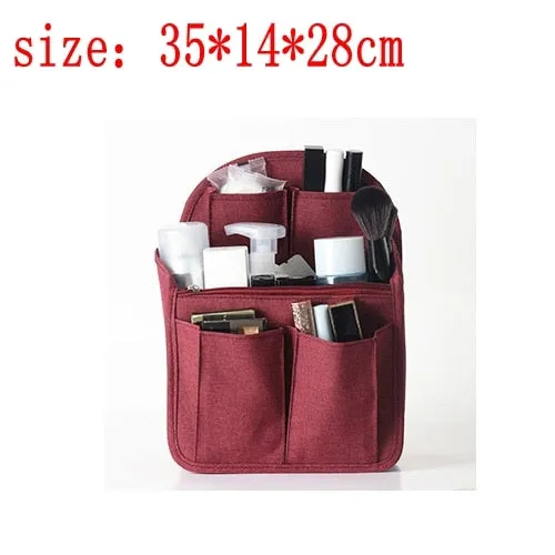 Travel Backpack liner Organizer Insert Bag in Bag Compartment sorting bag packing cubes Handbag Storage Travel accessories