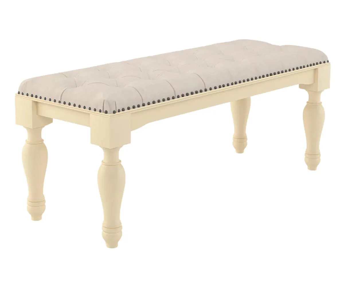 Velostine Dining Table with Bench and Chairs Set