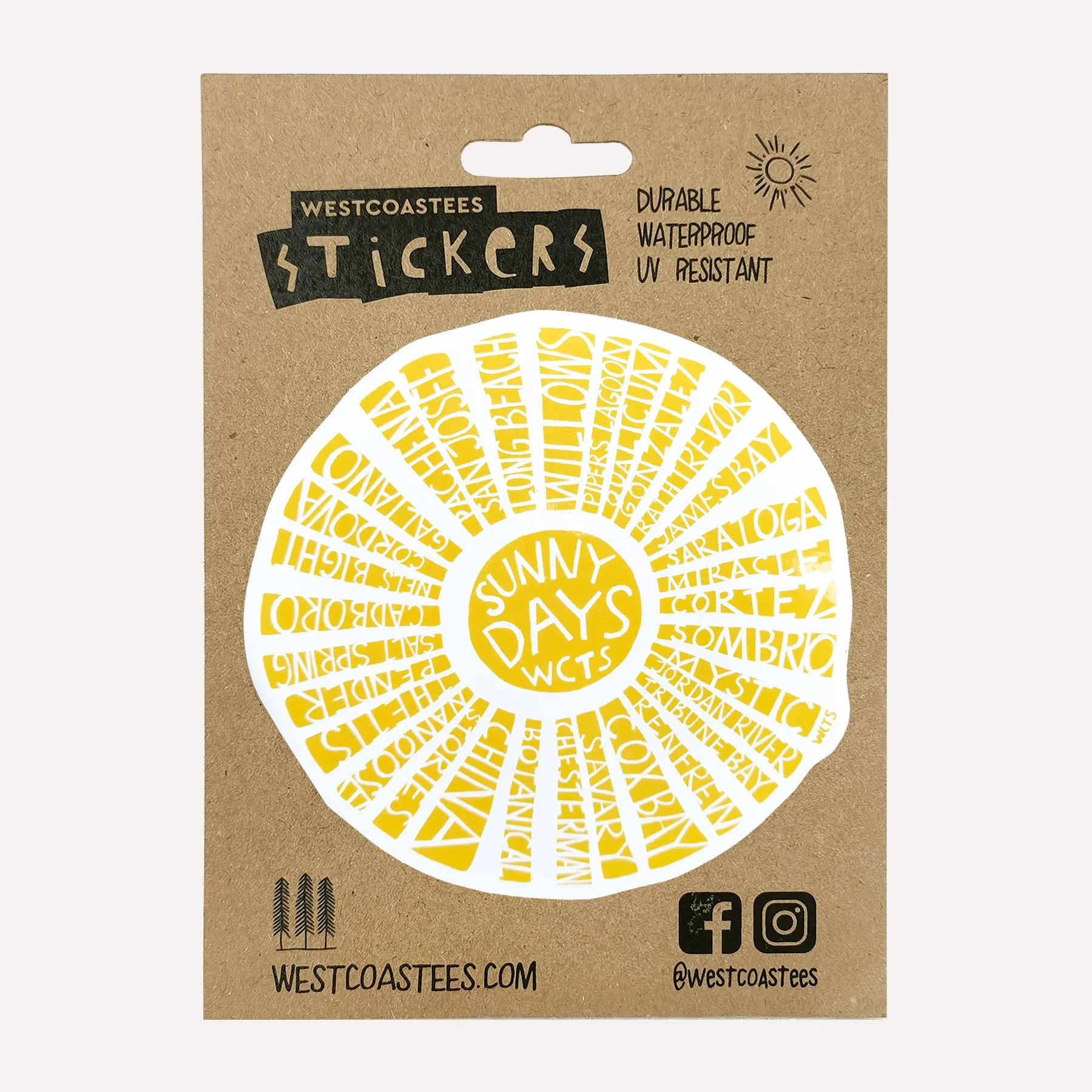 Westcoastees Sunny Days Sticker