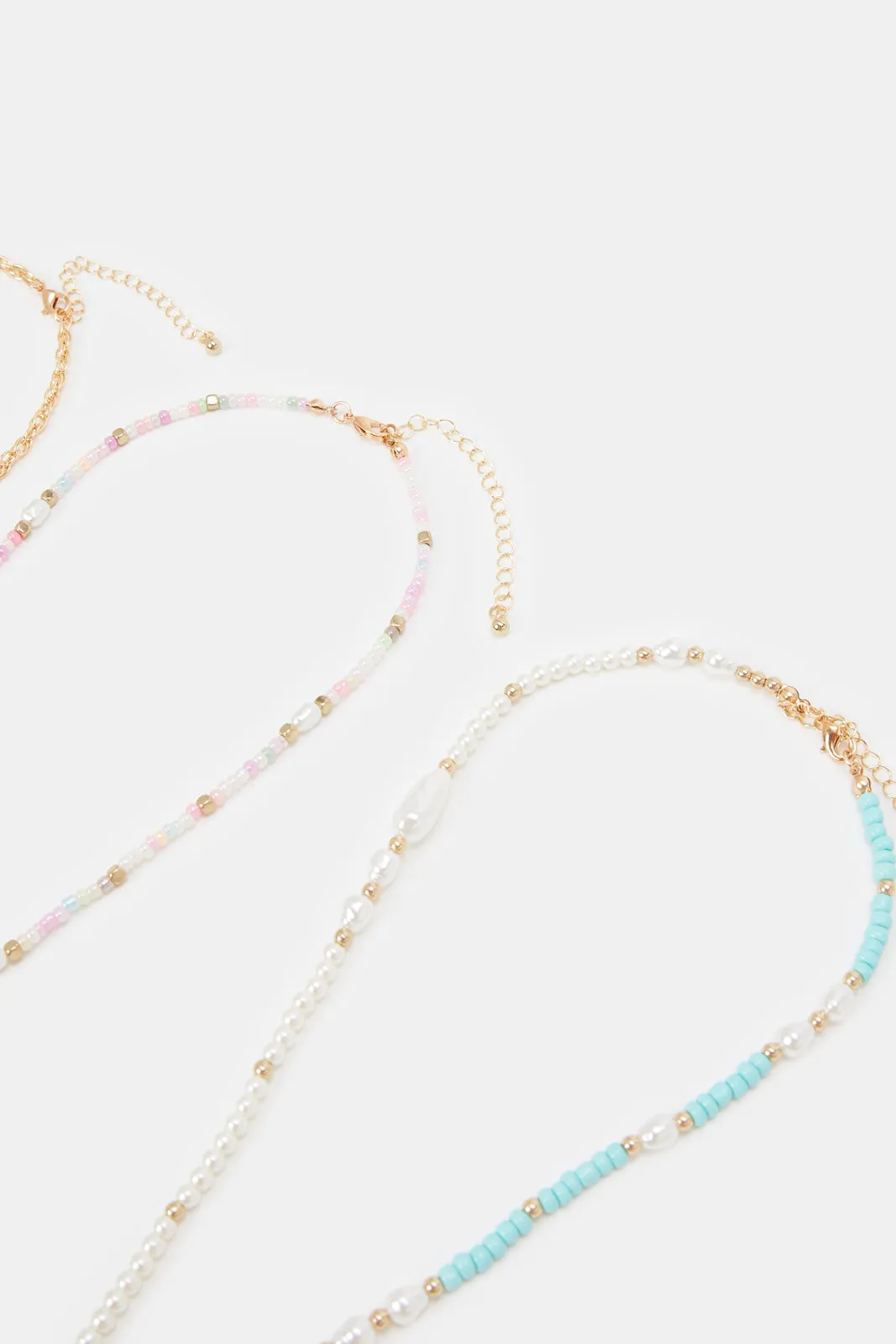 Women Assorted Embellished Choker Set (3 Piece)