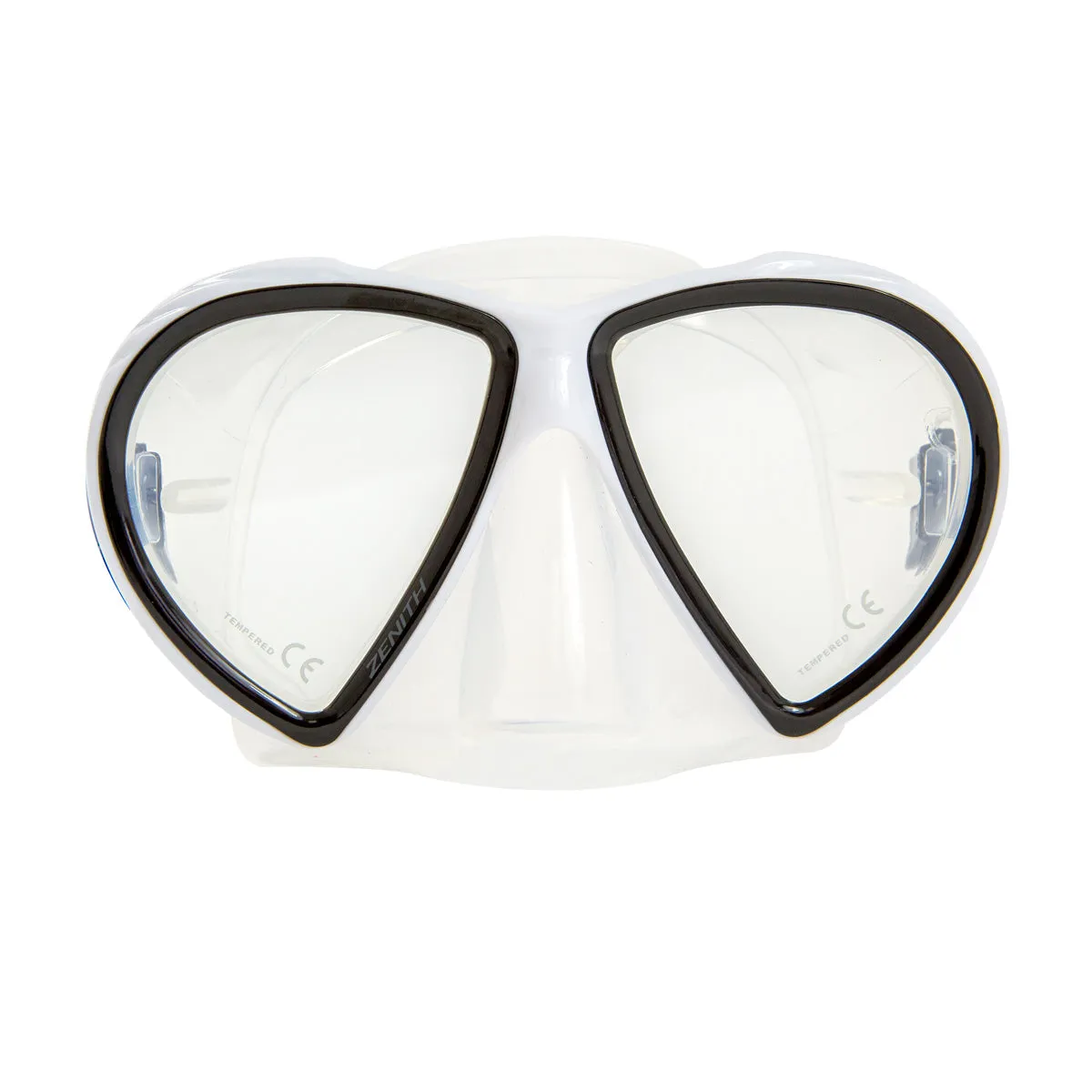 XS SCUBA Zenith Twin Lens Drop Point Wide View Downward Visibility Mask
